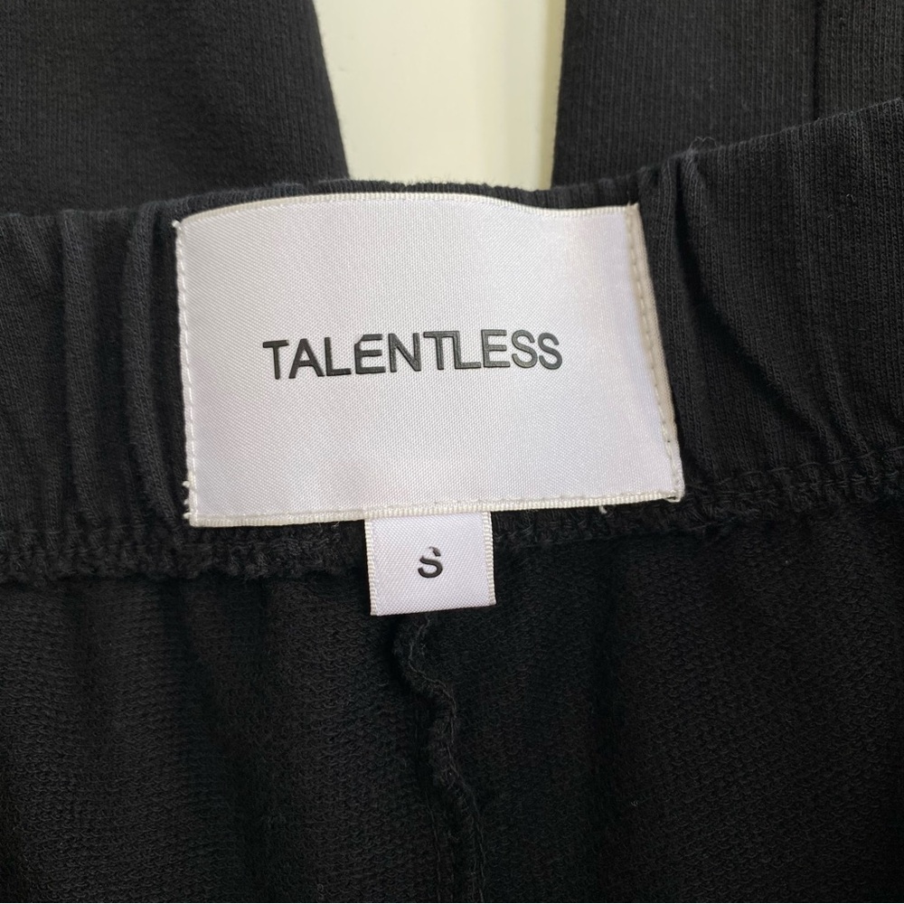 Talentless Black Cotton French Terry Lounge Pant Size Small - Picture 12 of 13
